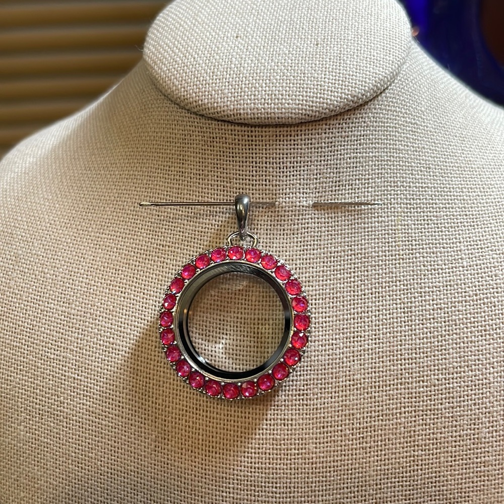 Origami Owl medium twist locket with Swarovski Royal Delite crystals